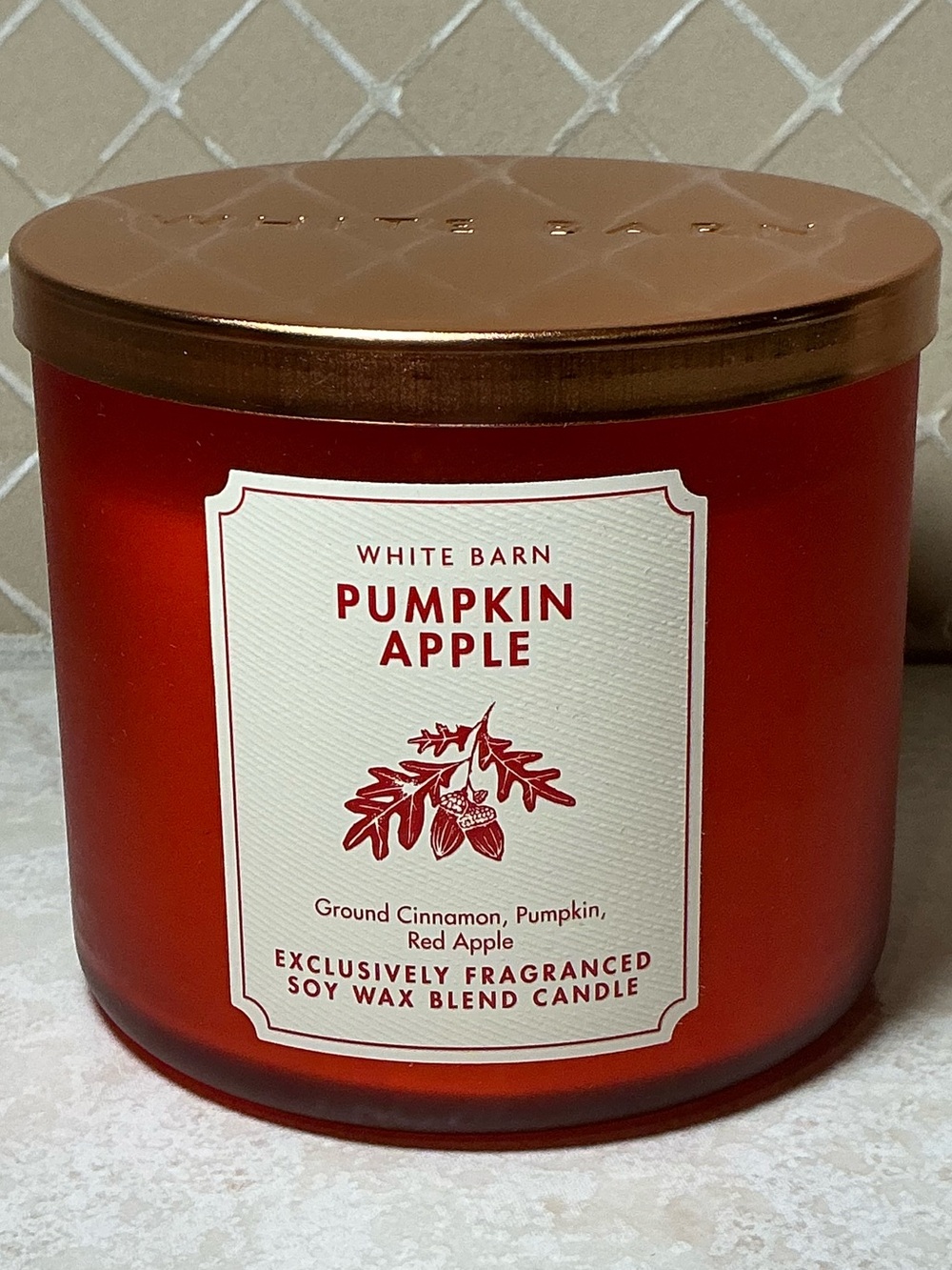 Bath & Body Works Pumpkin Apple 3-Wick Candle 14.5 oz NEW